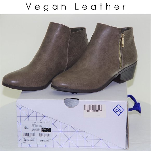 Call It Spring Shoes - Call It Spring Embossed Vegan Leather Ankle Boots/Booties